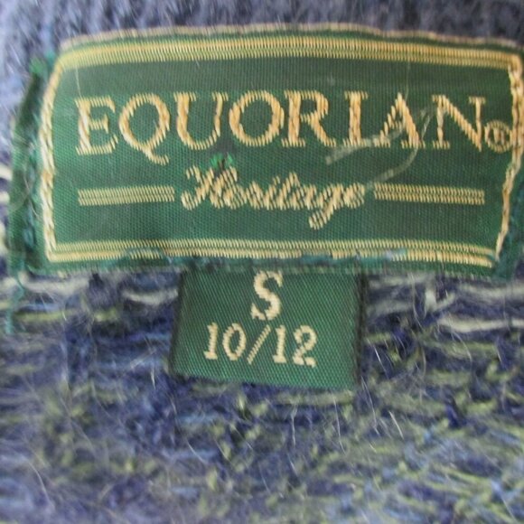 EQUORIAN Heritage Cardigan Mohair Sweater Size M 10/12 - Picture 6 of 7